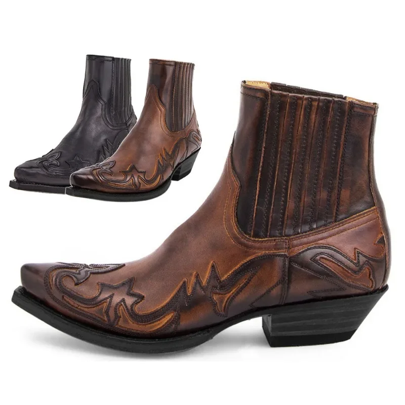 Chelsea Boots Suede - Nova bota masculina artesanal cunha tornozelo