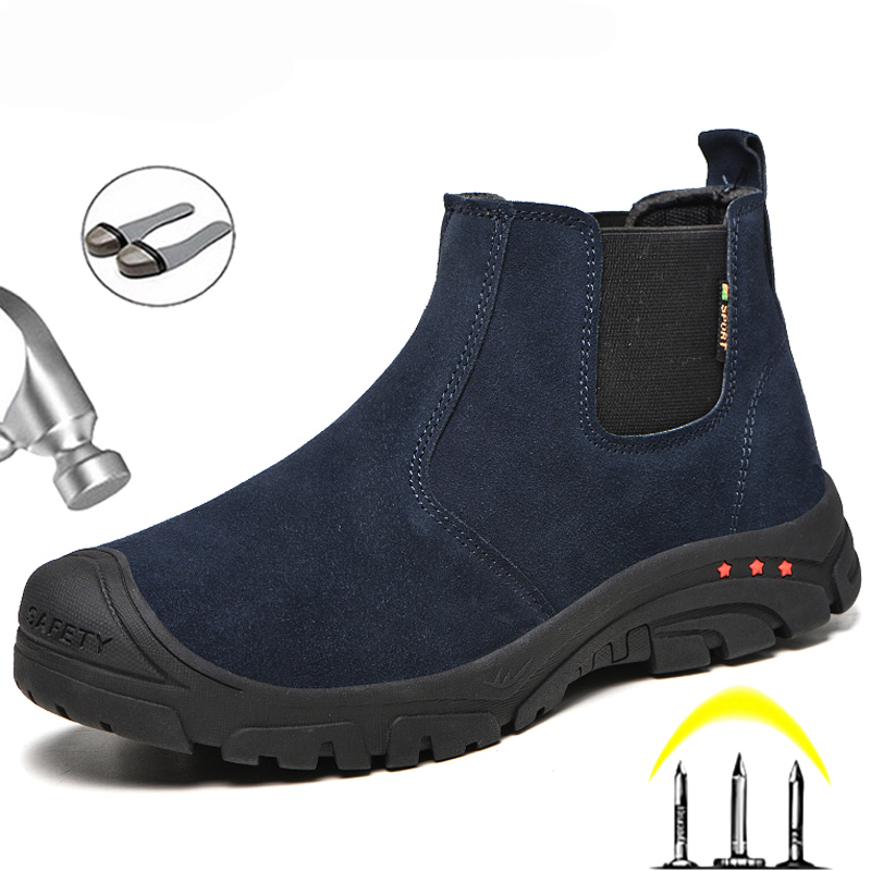 Chelsea Boots Suede - Botas masculinas de segurança e trabalho