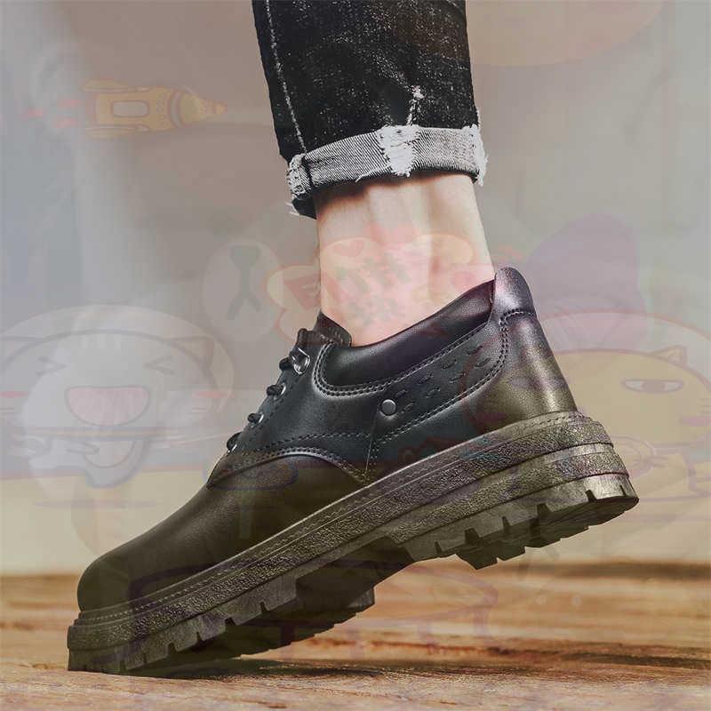 Men'S Shoes Good For Wide Feet - Escuro natural couro moda formadores tênis