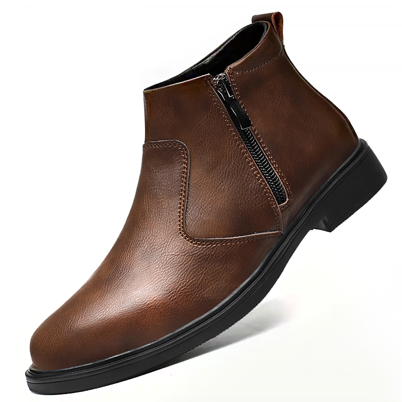 Chelsea Boots Suede - Novos Sapatos de Couro de Cano
