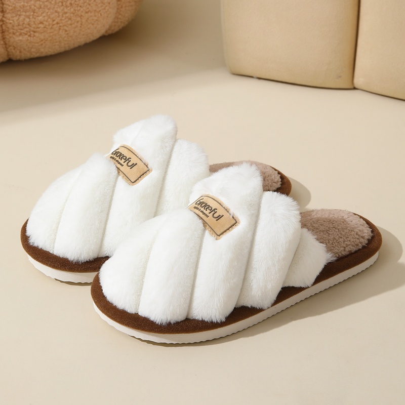 Men'S Shoes Non Slip - Chinelos de Pelúcia Quentes de Inverno