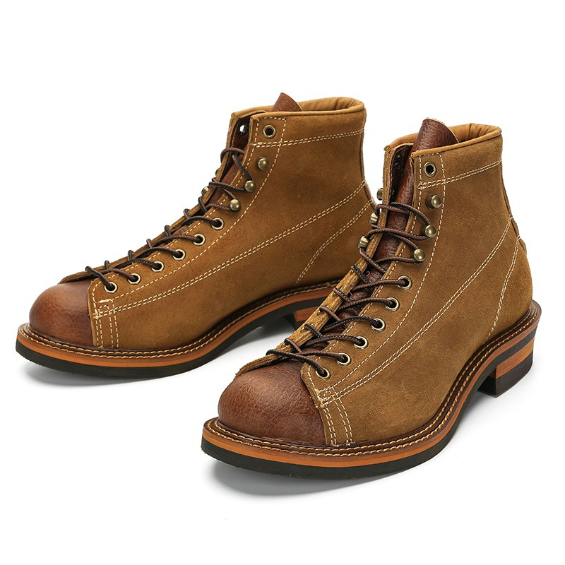 Men'S Shoes Brogues - Botas de Motocicleta Masculinas Vintage em