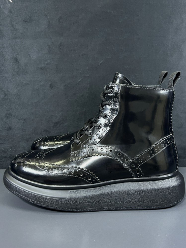 Outono masculino botas curtas  - Men'S Shoes Brogues avaliação e preço