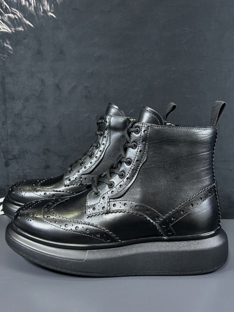 Outono masculino botas curtas  - Men'S Shoes Brogues avaliação e preço