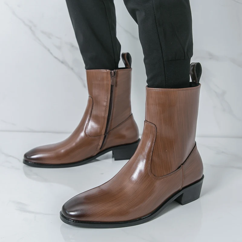 Clássico confortável botas de  - Chelsea Boots Suede avaliação e preço