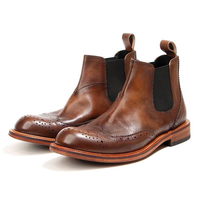Novo feito à mão dos homens do - Men'S Shoes Brogues avaliação e preço