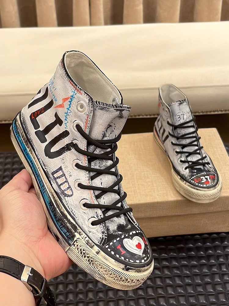 Homens estilo coreano pintados - Men'S Shoes For Sale avaliação e preço
