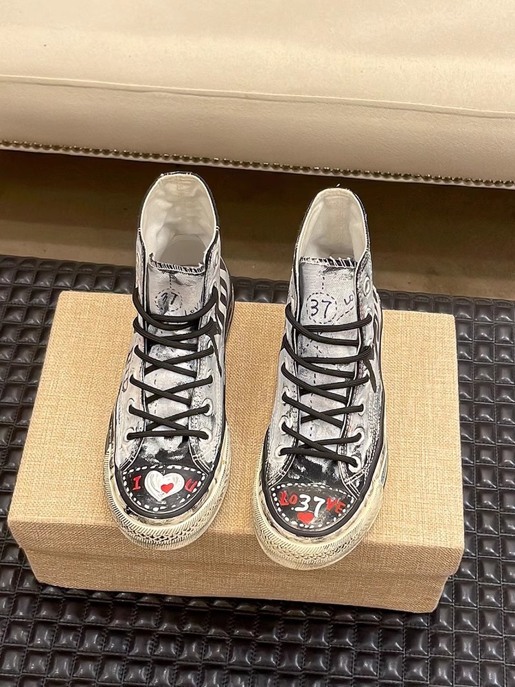 Homens estilo coreano pintados - Men'S Shoes For Sale avaliação e preço