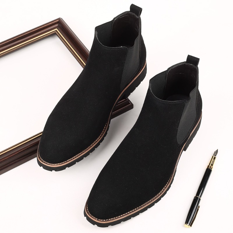 Botas de Cano Curto Masculinas - Chelsea Boots Suede avaliação e preço