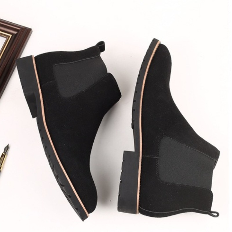 Botas de Cano Curto Masculinas - Chelsea Boots Suede avaliação e preço