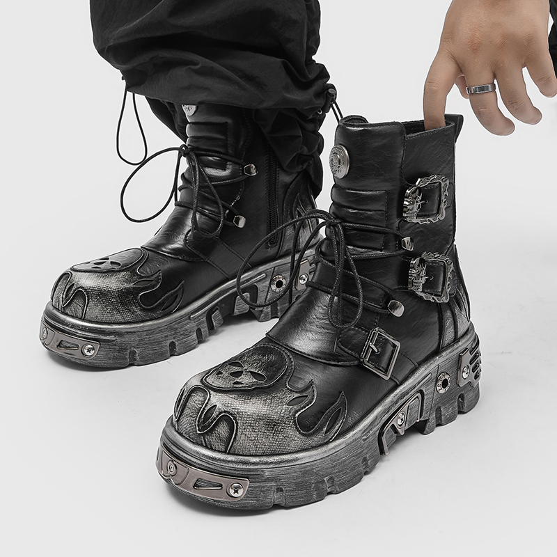 Botas de Motocicleta Masculina - Men'S Shoes To Increase Height avaliação e preço