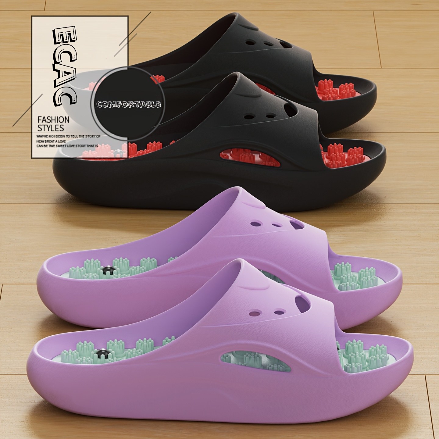 Chinelos de Massagem EVA para  - Men'S Shoes Non Slip avaliação e preço