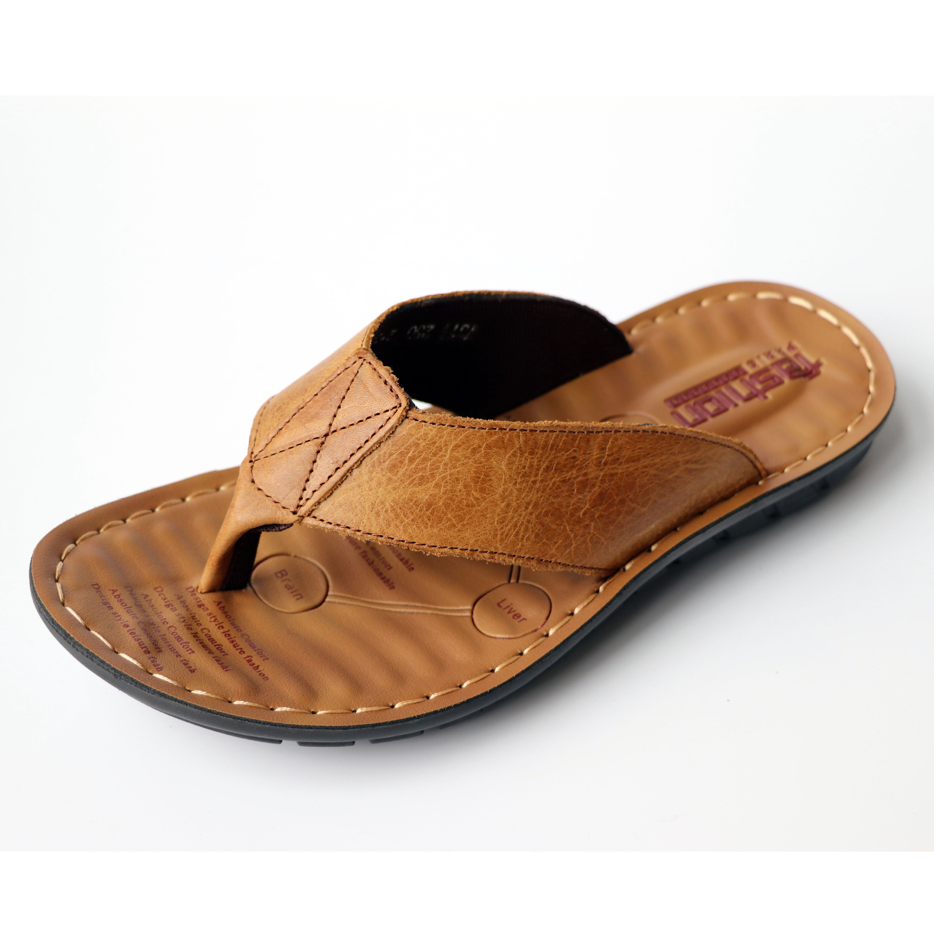 Chinelos de Couro Masculinos 2 - Men Shoes Marks avaliação e preço