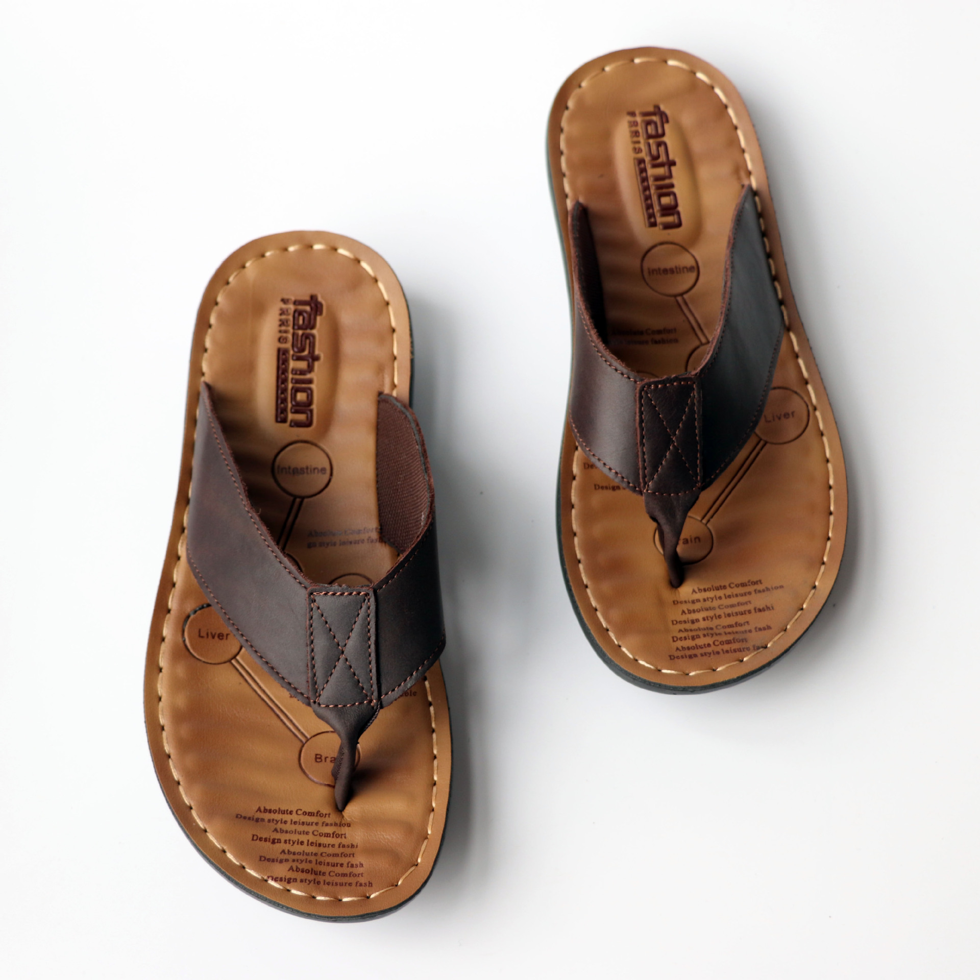 Chinelos de Couro Masculinos 2 - Men Shoes Marks avaliação e preço