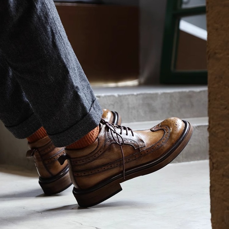 Britânico brogue esculpido alt - Men'S Shoes Brogues avaliação e preço
