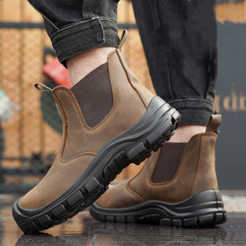 Tamanho grande moda masculina  - Chelsea Boots Suede avaliação e preço