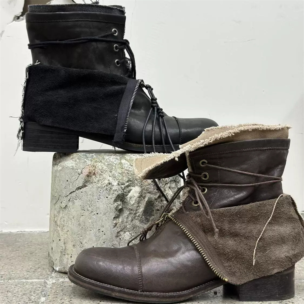 Botas Masculinas de Cano Alto  - Men'S Shoes To Increase Height avaliação e preço