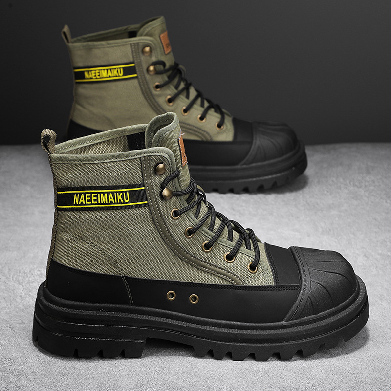 Botas de lona dos homens moda  - Men Shoes Everyday avaliação e preço