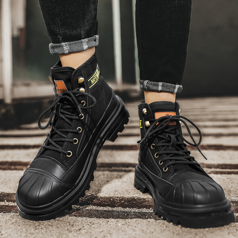 Botas de lona dos homens moda  - Men Shoes Everyday avaliação e preço