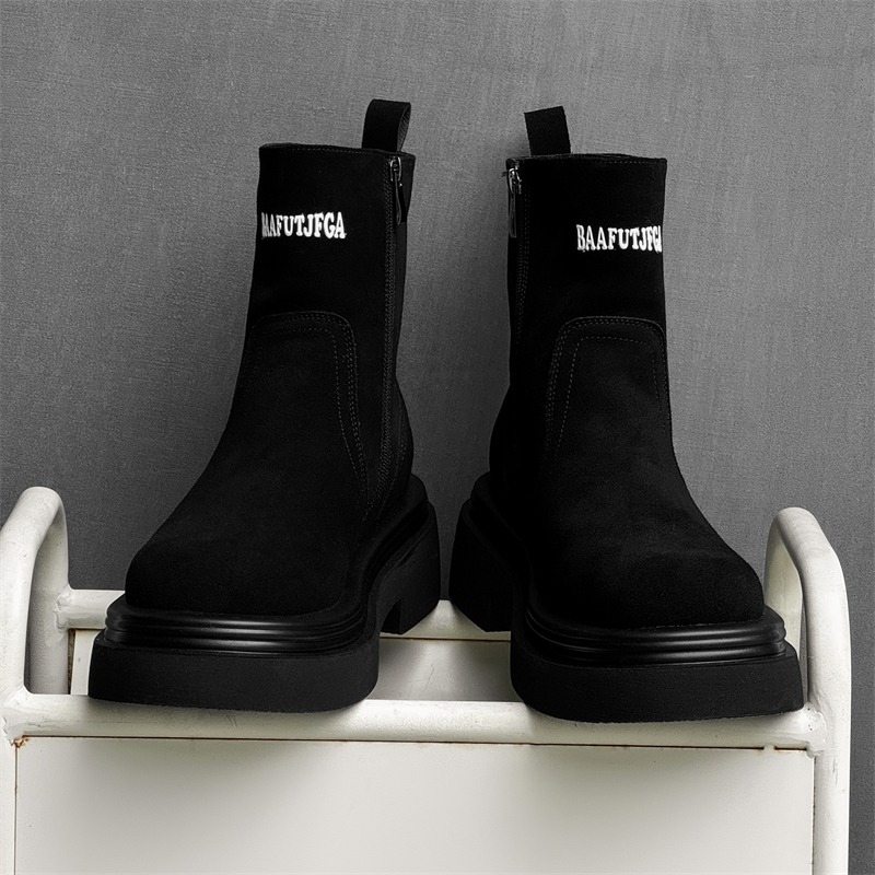 Botas Curtas de Inverno Estilo - Men'S Shoes To Increase Height avaliação e preço