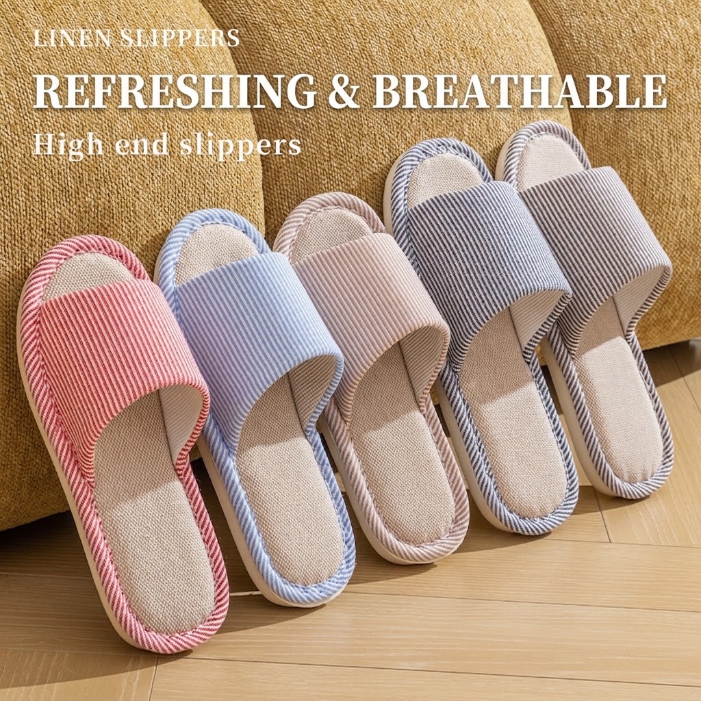 Chinelos de Linho Respirável p - Men'S Shoes Non Slip avaliação e preço