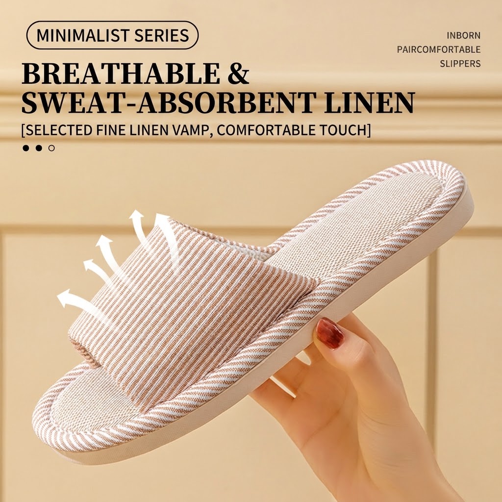 Chinelos de Linho Respirável p - Men'S Shoes Non Slip avaliação e preço