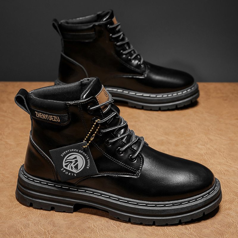 Botas Curtas Retro de Outono e - Men'S Shoes To Increase Height avaliação e preço