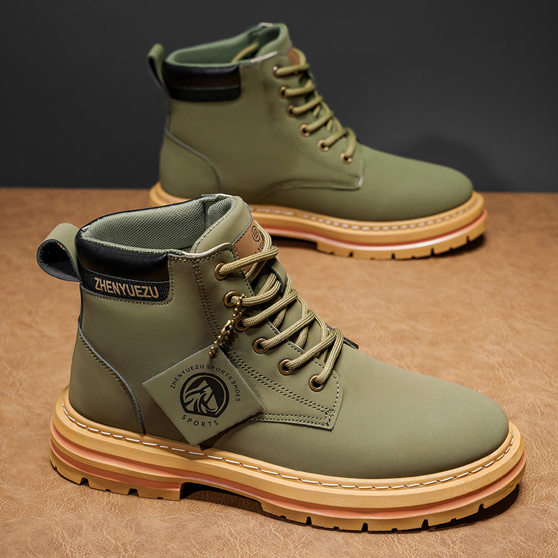 Botas Curtas Retro de Outono e - Men'S Shoes To Increase Height avaliação e preço